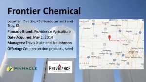 Pinnacle Acquires Frontier Chemical