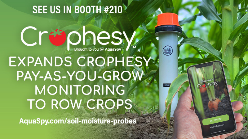 AquaSpy Expands Crophesy Pay as you Grow to Row Crops