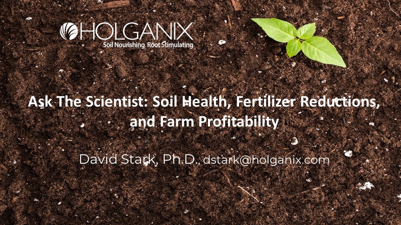 Soil Health, Fertilizer Reductions, and Farm Profitability