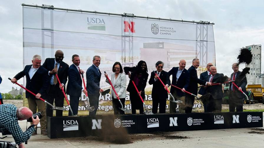 USDA, UNL Break Ground for New Research Center on Resilient and Regenerative Precision Agriculture