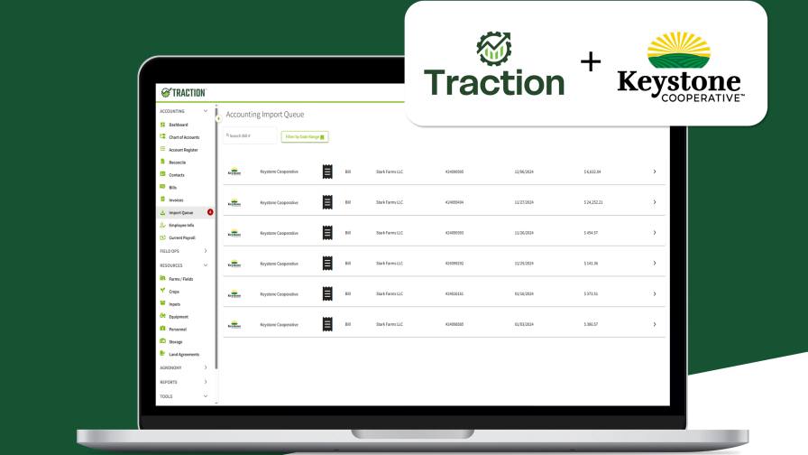 Traction Ag Launches Accounting Integration with Keystone Cooperative