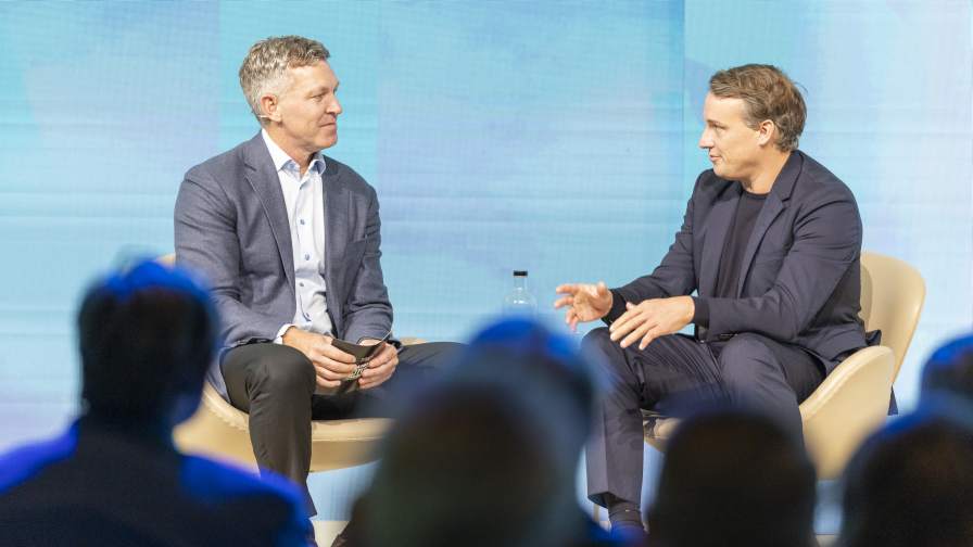 Jeff Rowe - CEO of Syngenta Group (left) and Christian Klein - CEO of SAP (right).